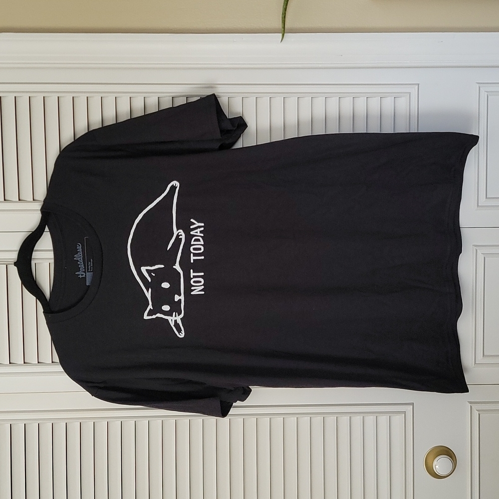 "Not Today" cat graphic tee